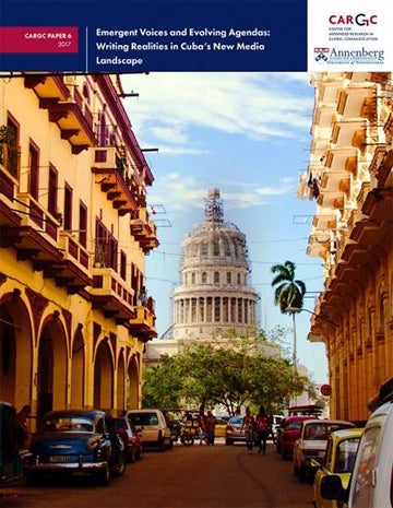 Cover that shows a street in Cuba