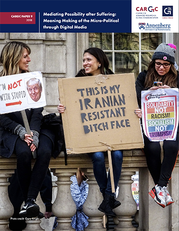 Cover that shows women holding political signs