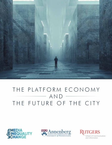 Cover photo of "The Platform Economy and the Future of the City" Report