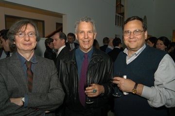 Photo of Paul Messaris, Larry Gross, and Robert C. Hornik