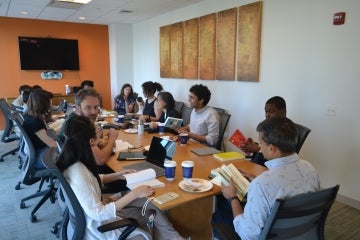 Photo of CARGC fellows and staff in the CARGC conference room