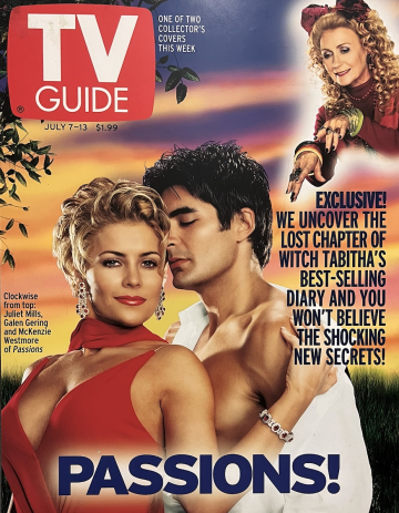 Couple on cover with title "Passions!"