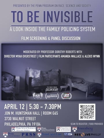 To Be Invisible event poster