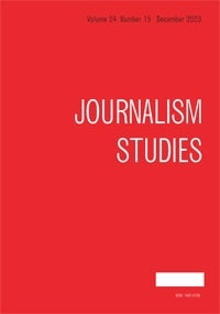 Journalism Studies cover with title on red background